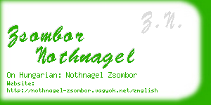 zsombor nothnagel business card
